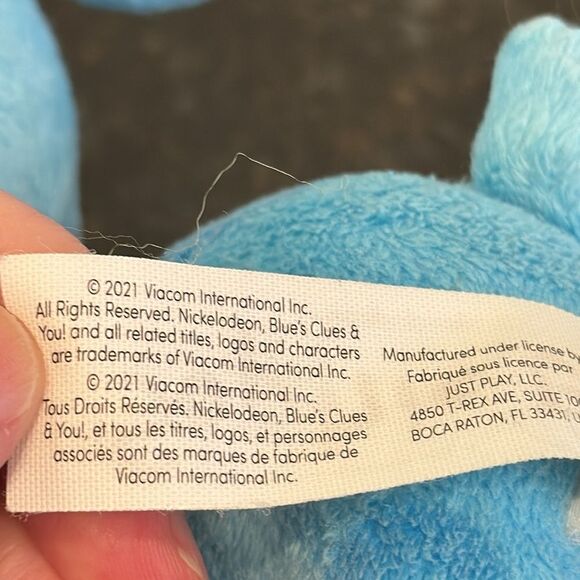 Nickelodeon 2020 Blues Clues Plush Blue Stuffed Animal Dog Soft Lovey 7" - Picture 7 of 7